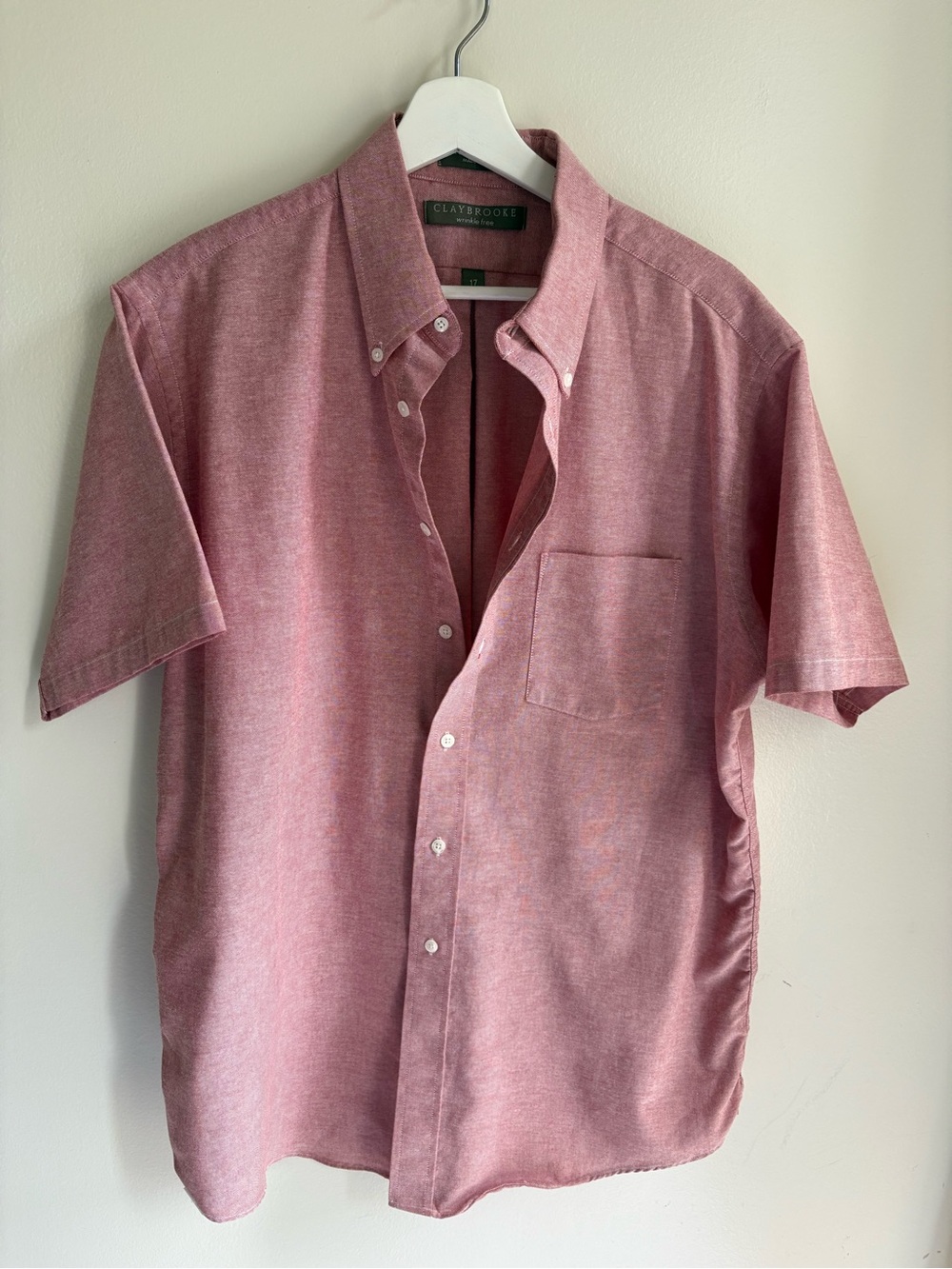 Claybrooke Red Short Sleeve Button Down